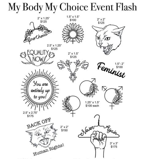 Women's Rights Tattoo Ideas, My Body Is My Choice Tattoo, Feminist Tattoos Small, Womens Rights Tattoo, Radical Feminist Tattoo, Feminist Tattoos For Women, Unique Feminist Tattoo, Feminist Tattoos Minimalist, Feminism Tattoo