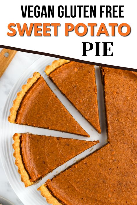 Recipe ----> https://vegetarianmamma.com/vegan-sweet-potato-pie/ Vegan Sweet Potato Pie is rich, creamy, and packed with fall flavor! 🍂 This vegan dessert recipe is easy to make and perfect for Thanksgiving dinner. 🦃 🥧 Easy Sweet Potato Pie, Sweet Potato Pie Filling, Vegan Dessert Recipe, Vegan Sweet Potato Pie, Vegan Pumpkin Cookies, Starbucks Pumpkin Bread, Homemade Pie Crust Recipe, Sweet Potato Pies Recipes, Vegan Thanksgiving Recipes