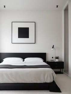 Black And White Line Drawings, Minimalist Bed Frame, Minimalistic Wall Art, Minimalistic Art, Minimalist Bed, Color Decor, Geometric Prints, Apartment Inspiration, Black And White