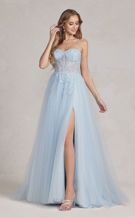 Pastel Prom Dress, Pastel Blue Dress, Matric Dress, Special Ocassion Dresses, Prom Ball Gown, Embroidered Bodice, Dress Guide, Guest Attire, Winter Formal