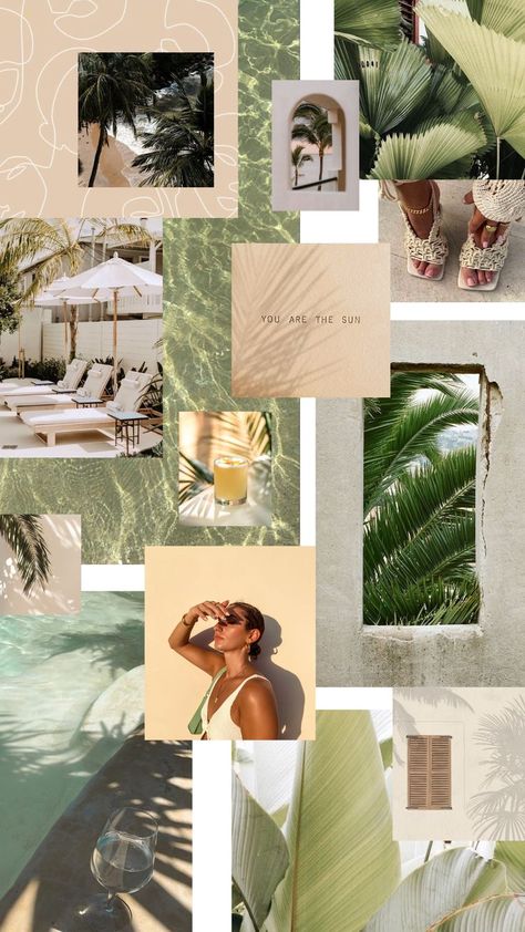 Vacay Essentials, Vacay Mood, Layout Aesthetic, Tropical Interior Design, Estilo Tropical, Travel Luxury, Aesthetic Autumn, Vacation Mood, Branding Mood Board