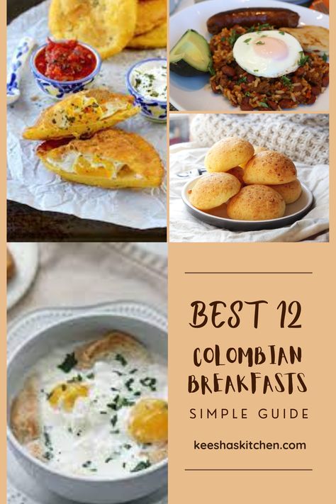 Central American Breakfast, Colombian Breakfast Recipes, South American Breakfast, Colombian Arepas Recipe, Colombian Potatoes, Columbian Breakfast, Arepas Recipe Colombian, Latino Breakfast, Latin Breakfast