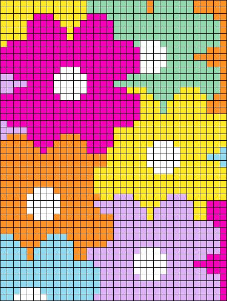 Alpha pattern #163104 | BraceletBook Matisse Alpha Pattern, Flower Pixel Grid, Small Pixel Pattern, Tapestry Crochet Flower, Pixel Crochet Pattern Free, Tapestry Crochet Patterns For Beginners, Pixel Art Easy Cute, Flower Alpha Pattern, Crochet Graph Patterns Free Charts