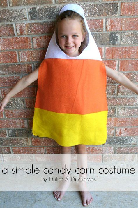 If you love Halloween, then it’s an exciting day today!  I’ve joined with 80+ other bloggers to bring you a whole pile of DIY Halloween costumes including my simple candy corn costume! I’m teaming up with Jamie Dorobek and her handmade Halloween costume site, Really Awesome Costumes, to bring you tons of easy ideas to craft up DIY Halloween costumes … Diy Candy Corn Costume, Candy Corn Halloween Costume, Diy Halloween Costumes For Girls, Vampire Costume Diy, Corn Costume, Candy Corn Costume, Candy Costume, Best Diy Halloween Costumes, Cupcake Costume