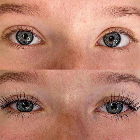 Tinted And Lifted Eyelashes, Eye Lash Lift Before And After, Lash Lifts Before And After, Eye Lash Tint And Lift, Lift And Tint Eyelashes, At Home Eyelash Lift, Natural Lash Lift And Tint, Lash Lift Short Lashes, Eyelash Lift Before And After