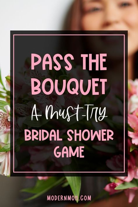 Pass the Bouquet bridal shower game is a must-try game that everyone will surely love! Combining musical chairs with flowers, it’s the perfect bridal party game for breaking the ice and getting guests involved. Check out the full post for detailed instructions for playing this game, also called musical bouquet bridal shower game! Bridal Games Activities, Chairs With Flowers, Bridal Shower Planning Checklist, Bride Shower Games, Wedding Shower Activities, Bridal Party Games, Bride Game, Musical Chairs, Bridal Shower Gifts For Bride