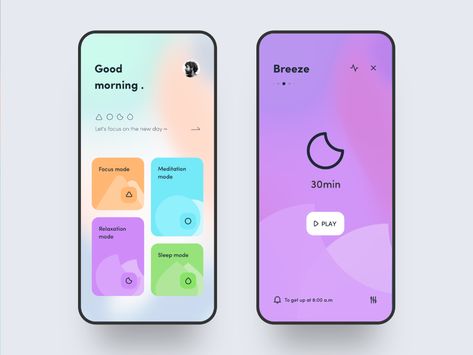 Good weekend, meditation color design!Through the use of such products for a long time, the most direct and effective solution was found.—— Try to avoid guiding users to other auxiliary behavior... Todo App, To Do App, Progress Tracker, Ui Ux 디자인, Meditation App, Desain Ui, Ux Mobile, App Interface Design, Meditation Apps