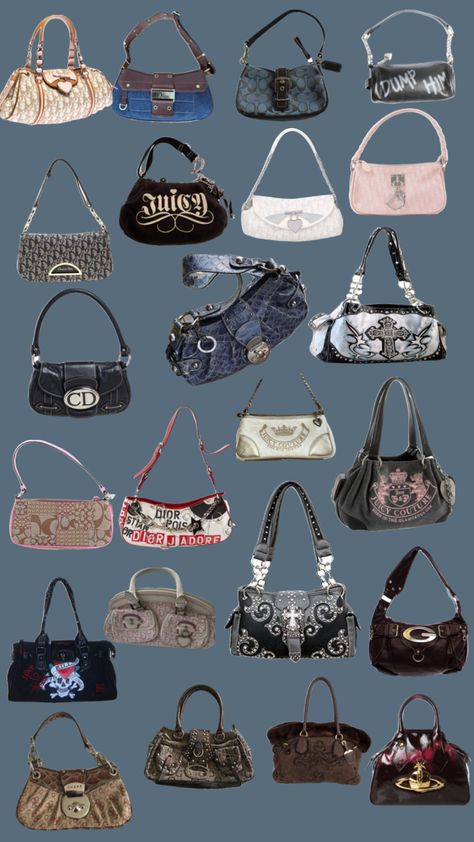 90s Bags Handbags, Vintage Bag Collection, Early 2000s Purses, Y2k Coach Bag, 2000s Handbags, Bags 2000s, 2000 Handbags, Thrift Bags, 90s Bags