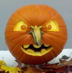 Pumpkin Carving Hacks - Pumpkin Carving Ideas Pumpkin Stem Carving Ideas, Pumpkin Carving Ideas Stem As Nose, Pumpkin Carving Hacks, Eyeball Pumpkin, Pumkin Carving Ideas, Minecraft Pumpkin, Halloween Pumpkin Carving Ideas, Cute Pumpkin Carving, Halloween Pumpkin Carving Stencils