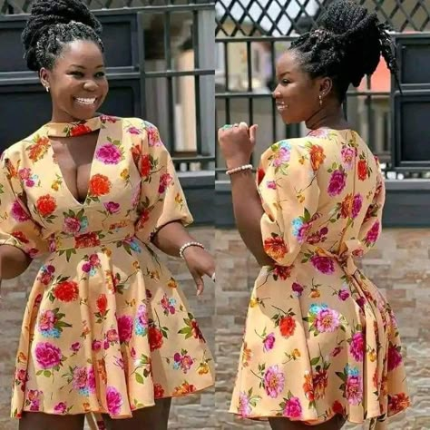 Ankara Classic Dress Styles, Simple Dresses Casual Classy Short, Casual Chiffon Short Gowns, Simple Long Gown Styles For Materials, Classy Short Gowns, Latest Short Gown Styles For Material, Casual Gowns Simple Short, Latest Chiffon Short Gown Styles, Simple Short Gown Styles For Materials