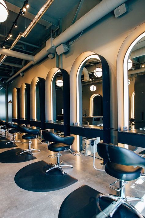 Hair Salon Interior Design, Salon Interior Design Ideas, Barber Shop Interior, Beauty Salon Interior Design, Hairdresser Salon, Hair Salon Design, Hair Salon Interior, Salon Suites Decor, Barbershop Design