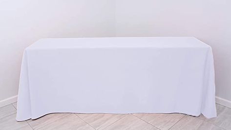 Rectangular Table Cloth, White Table Cover, Round Table Sizes, Rectangle Tablecloth, White Table Cloth, Dinner Wedding, Black Rectangle, Rectangle Table, Table Sizes