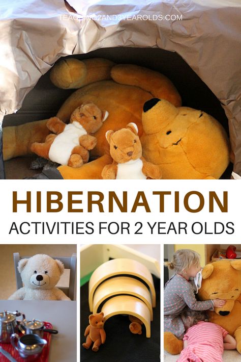 See how we teach toddlers about hibernation in the winter with hands-on, fun activities in our dramatic play area, science area, blocks, light table, and more! Hibernation Activities For Toddlers, Hibernation Preschool Theme, Hibernation Preschool Crafts, Hibernation Preschool Activities, Hibernation Crafts, Hibernation Preschool, Hibernation Activities, Activities For 2 Year, Bears Preschool