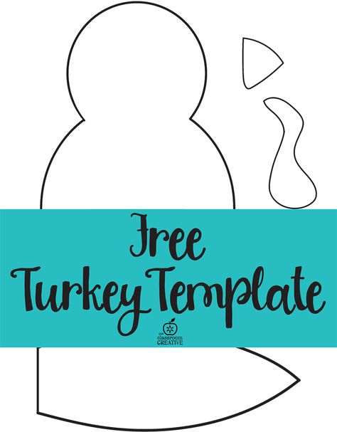 Free printable turkey template. Easy peasy Turkey Crafts Preschool, Turkey Template, Thanksgiving Crafts Preschool, Thanksgiving Classroom, Body Template, Turkey Crafts, Thanksgiving Preschool, Turkey Pattern, Thanksgiving Art