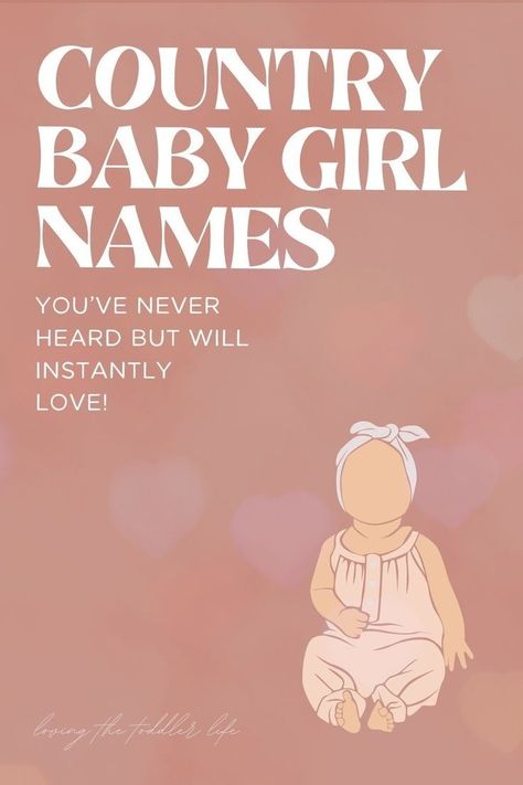 Wanna know the country baby girl names we are seriously crushing on for 2024? This Southern baby names list are the baby girl names that you don't hear every day - whether you love cute baby names, unique baby names, or majorly uncommon baby names, this full list of country baby names with meanings will give you tons of name inspiration for that sweet little one of yours! Cute Baby Names Unique, Country Baby Girl Names, Southern Baby Girl Names, Nature Girl Names, Southern Girl Names, Country Girl Names, Biblical Girl Names, Country Baby Girl