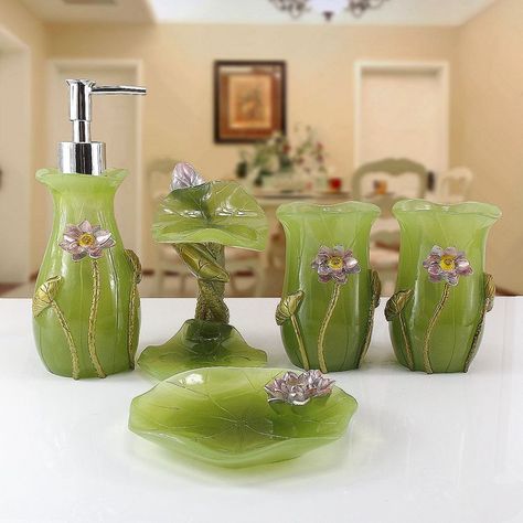 Find More Information about Luxurious fashion resin bathroom set of five pieces bathroom supplies set dental toiletries set,High Quality bathroom european,China bathroom toilet brush set Suppliers, Cheap bathroom accessories set from Chinese home decoration City on Aliexpress.com Fairy Bathroom, Frog Bathroom, European Bathroom, Resin Bathroom, Luxurious Fashion, Bathroom Themes, Bathroom Decor Sets, Bathroom Accessories Sets, Bathroom Accessory Sets