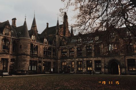 Glasgow Scotland University, Scotland University Aesthetic, Dark University Aesthetic, English University Aesthetic, University Of Glasgow Aesthetic, Glasgow University Aesthetic, Old University Aesthetic, Glasgow Scotland Aesthetic, Scotland University