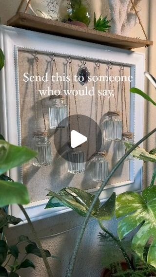 Plantcubby | Plant Decor | Interior Design on Instagram: "Thrift store find + dollar tree supplies = cute hanging propagation station 🌱😌 @calathealogy #diy #plantdecor #plantstyling #propagation #indoorjungle #ideas #creativeproject #reels #explorepage" Hanging Propagation Station, Hanging Propagation, Propagation Station, Dollar Tree Hacks, Indoor Jungle, Interior Design Diy, Diy Interior, Propagating Plants, Green Witch