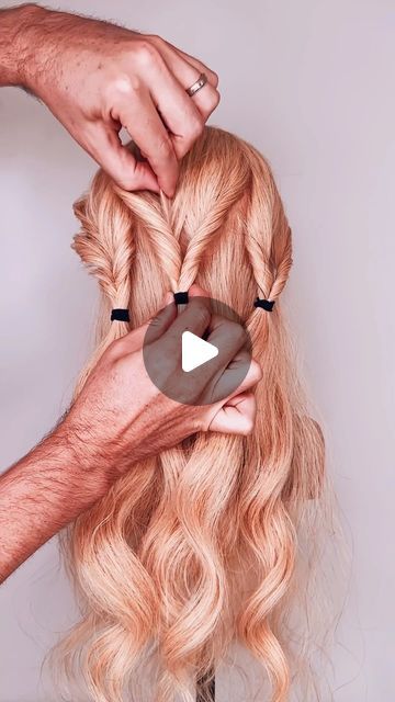 32K likes, 237 comments - markjohnhair am March 4, 2024: "✨💕 HAIR TIP! THESE TEXTURED PULL THROUGH BRAIDS ARE A GREAT TECHNIQUE FOR CREATING DIMENSION IN A HAIR UP DO! Hair Up Do Tutorials @...". Easy Homecoming Updos For Long Hair, Braided Updo Medium Length, Wedding Hairdos For Long Hair Updo, Up Do Hair Tutorials, Pull Through Braid Updo, How To Wedding Hair, Best Bridesmaid Hairstyles, Pull Through Hairstyles, Easy Diy Bridesmaid Hair