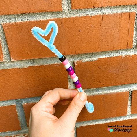 Breathing Stick, Community Helpers Worksheets, Coping Skills Activities, Growth Mindset Classroom, Calming Strategies, Deep Breathing, Pipe Cleaner Crafts, Kid Friendly Activities, Mindfulness For Kids