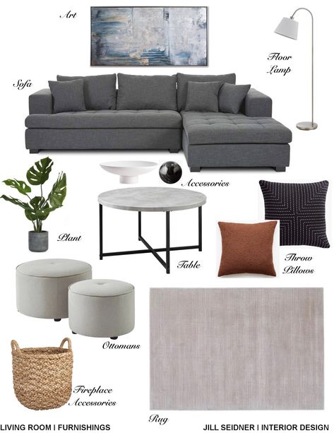 Dark Grey Sofa Living Room, U Couch, Gray Sectional Living Room, Dark Grey Couch Living Room, Gray Sofa Living, Modern Grey Living Room, Gray Living Room Design, Grey Sofa Living Room, Grey Couch Living Room