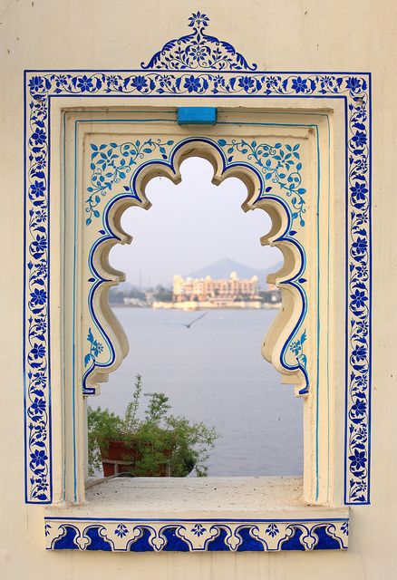 Wonderful view @Denise H. H. H. H. H. Wesley Home & Living UK  CLICK THIS PIN if you want to learn how you can EARN MONEY while surfing on Pinterest Dekorasi Maroko, Lukisan Landskap, An Open Window, Seni Arab, Beautiful Windows, Indian Architecture, घर की सजावट, Window View, Rajasthan India