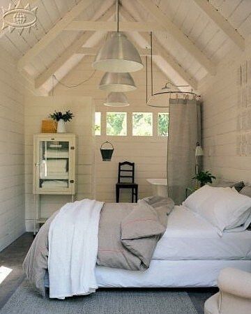 Stylish Sheds: 8 Incredible Backyard Ideas Shed Guest House, Cabin Room, Small Attic, House Shed, Attic Renovation, Attic Remodel, Vintage Campers, Attic Bedroom, Wooden Houses