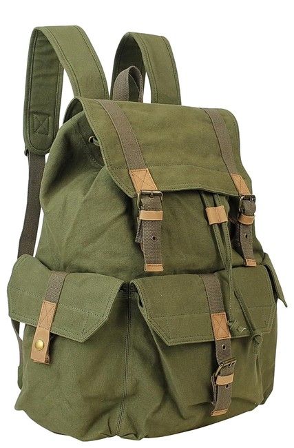 Green Canvas Backpack, Mochila Grunge, Swag Bags, Dimension 20, Camping Bed, Zero Tolerance, Ținută Casual, Classic Backpack, Canvas Backpack