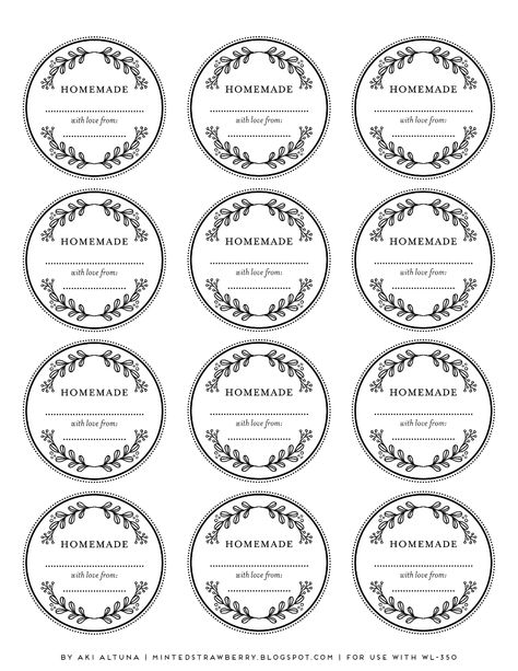 floral-homemade-label-wl350 Jam Jar Labels Printable, Diy Labels Printable, Jam Jar Labels, Free Label Templates, Toples Kaca, Jam Label, Mason Jars Labels, Canning Labels, Diy Labels