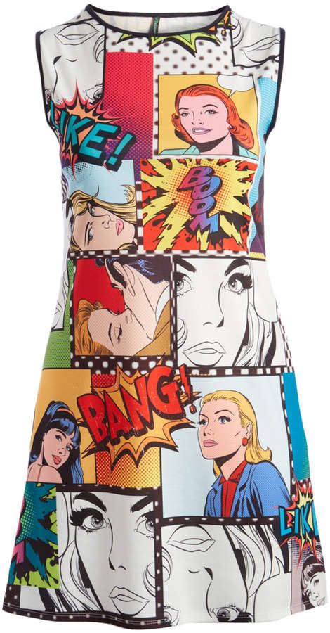 Pop Art Outfit Ideas, Pop Art Inspired Fashion, Pop Art Clothes, Pop Art Outfit, Pop Art Dress, Pop Art Clothing, Comic Dress, Art Inspired Fashion, Pop Art Shirt