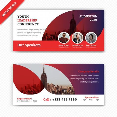 Youth Leadership Conference Banner. Conference Banner Design Events, Conference Banner Design Ideas, Eventbrite Banner Design, Event Banner Design Inspiration, Conference Banner Design, High Quality Header, Horizontal Flyer Design, Event Banner Design, Webinar Banner