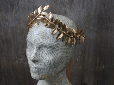 Gold Leaf Headpiece, Greek God Crown, Ancient Greek Crown, Gold Leaf Crown Greek, Greek Leaf Crown, Greek Goddess Crown, Greek Headpiece, Greek Headband, Greek Toga