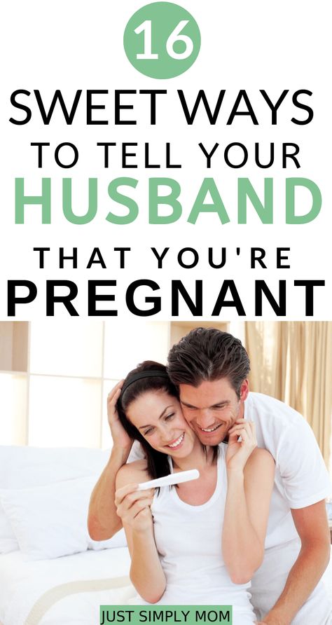 Clever & unique ways to reveal the pregnancy to your husband or boyfriend: they're going to be a dad! Find a simple, sweet way to announce the great news. Tell Husband Pregnant, Husband Pregnancy Reveal, Creative Baby Announcements, Pregnancy Husband, Baby Announcement To Husband, Pregnancy Announcement Photos, Baby News, Pregnancy Announcement To Husband, Pumping Moms