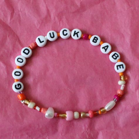 ✫ Handmade Chappell Roan-inspired "Good Luck Babe!"... - Depop Chappell Roan Bracelet, Chappell Roan, Cute Crafts, Beaded Bracelet, Good Luck, Friendship Bracelets, Beaded Bracelets, Christmas Gifts, Bracelet