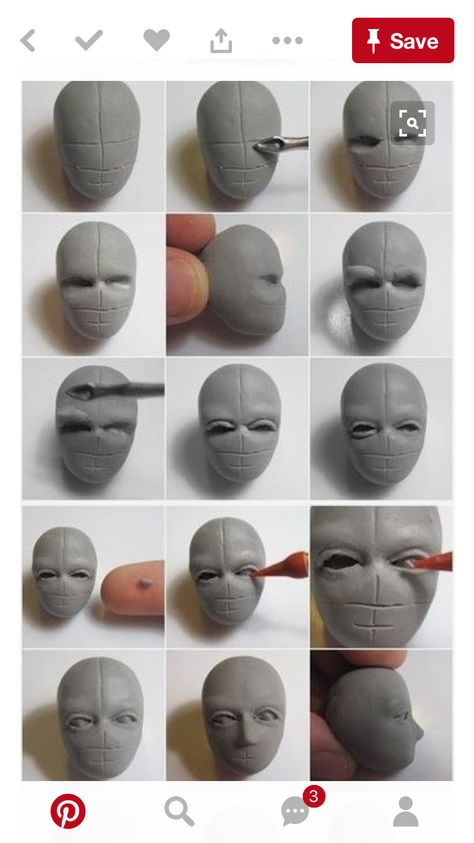 Sculpting Tutorials, Clay Works, Sculpture Techniques, Ceramic Art Sculpture, Quilt Modernen, Sculpture Art Clay, Polymer Clay Sculptures, Tanah Liat, Clay Faces