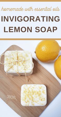 Easy Melt And Pour Soap Recipes, Lemon Soap Recipe, Soap Exfoliants, Homemade Products To Sell, Zest Soap, Easy Soap Recipes, Savon Diy, Lemon Recipe, Soap Homemade