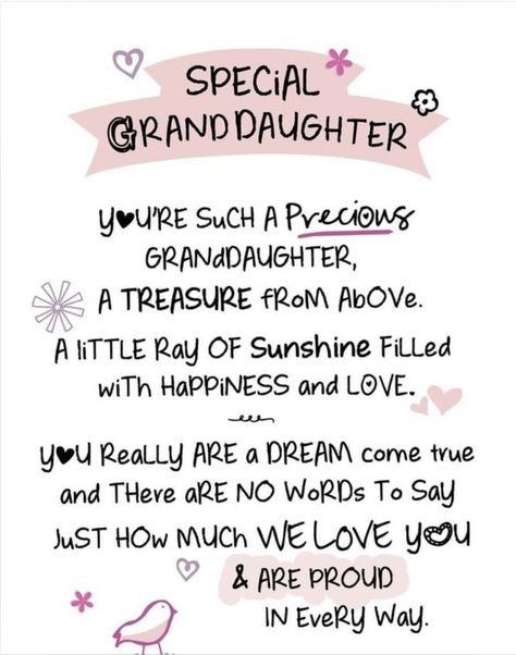 Grandkids Quotes, Granddaughter Quotes, Quotes About Grandchildren, Birthday Verses, Grandmother Quotes, Grandparents Quotes, Grandma Quotes, Greeting Card Birthday, Granddaughter Birthday