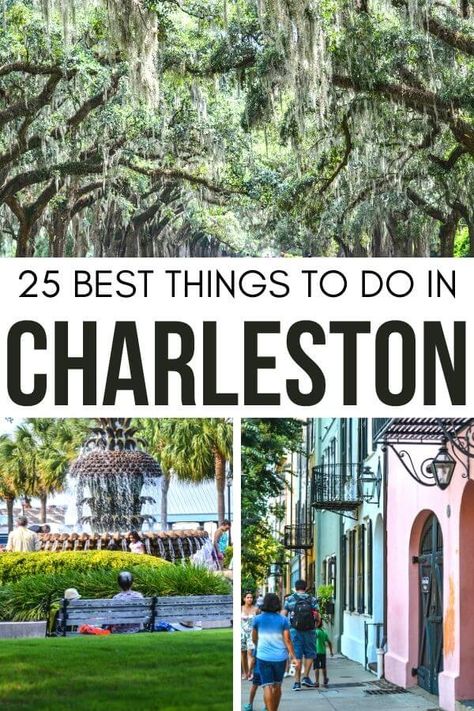 25 Best Things To Do In Charleston SC: The Only Charleston Guide You Need Charleston South Carolina Vacation, Visit Charleston Sc, Charleston Sc Things To Do, Charleston Itinerary, Charleston Travel Guide, Charleston Vacation, South Carolina Vacation, South Carolina Travel, Charleston Travel