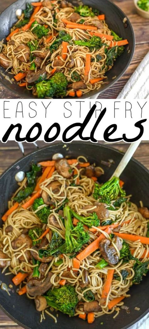 Healthy Ramen Noodle Stir Fry, How To Make A Stir Fry, Pasta Stir Fry Veggies, Stir Fry Noodles And Vegetables, Pork Stir Fry With Noodles, How To Make Stir Fry Vegetables, Stir Fry Noodles Recipe Easy, Best Noodles For Stir Fry, Homemade Stir Fry Noodles