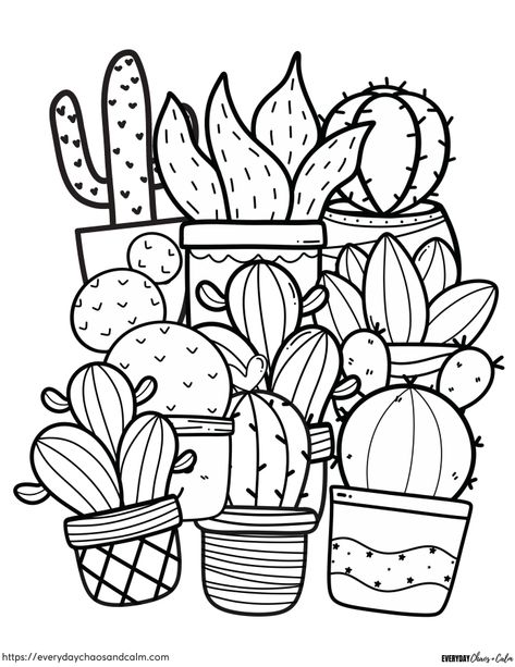 Are you looking free cactus coloring pages? This collection of coloring sheets is sure to provide hours of coloring fun for all ages! These printable, free cactus coloring sheets are the perfect base for learning more about these unique plants. So grab your crayons or markers and let’s get coloring! Cactus Coloring Page, Cartoon Coloring, Preschool Coloring Pages, 2024 Ideas, Easy Coloring, Free Adult Coloring Pages, Printable Adult Coloring Pages, Doodle Coloring, Unicorn Coloring Pages