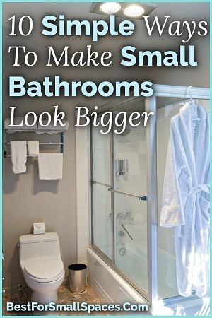 10 simple Ways To Make Small Bathrooms Look Bigger Small Bathroom Look Bigger Tips, How To Make Your Windows Look Bigger, Pics Of Small Bathrooms, Making Small Bathroom Look Bigger, Small Bathroom High Ceiling, Make A Small Bathroom Look Bigger, Bathroom Remodel Small With Tub, Bathroom With Window In Shower Ideas, Small Bathroom Ideas With Tub Layout