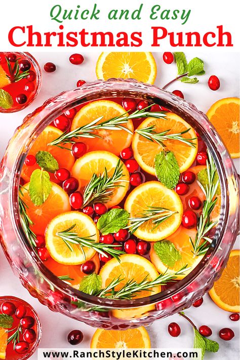 Punch With Cranberry And Pineapple Juice, Punch Cranberry Pineapple Ginger Ale, Christmas Punch With Pineapple Juice, Cranberry Punch Recipes Ginger Ale, Punch With Cranberry Ginger Ale, Ginger Ale Punch Recipes, Virgin Christmas Punch, Christmas Juice Recipe, Christmas Punches Nonalcoholic