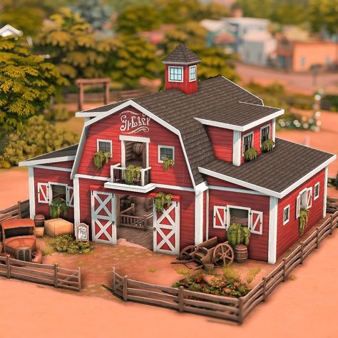 The Barn Bar 🐮🍒 | noCC 🛠️ Packs used: EP: Horse ranch 🏷️: @ea @thesims #sccregram #thesims #sims #eacreatornetwork #eagamechangers… | Instagram Bloxburg Barn Layout, Sims 4 Observatory, Sims 4 Dive Bar, Sims Horse Stable, Sims 4 Houses Farm, Sims 4 Barndominium, Sims 4 Horse Stable Layout, Sims 4 Farm Build, Barn Bloxburg