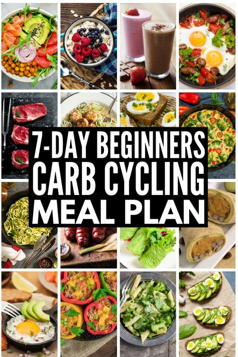 Cycling Food, Carb Cycling Meal Plan, Endomorph Diet, Carb Cycling Diet, Keto Quiche, Comidas Keto, 7 Day Meal Plan, Carb Cycling, Low Carb Diets