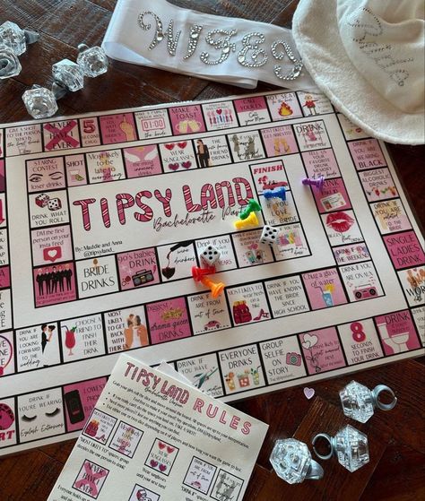 Drinking Game Ideas, Tipsy Land, Fun Games For Teenagers, Drunk Games, Drinking Board Games, Diy Party Games, Board Games Diy, Drinking Games For Parties, Fun Drinking Games