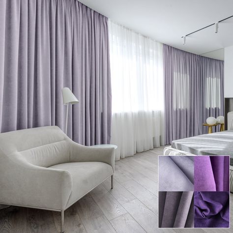 Light purple walls bedroom