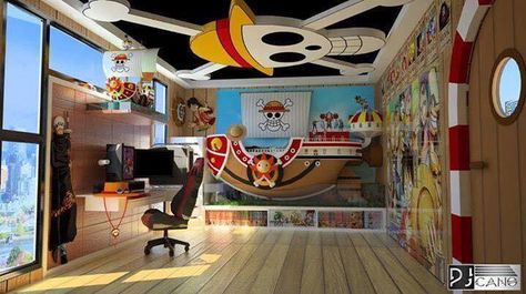 One Piece Room--- I need his in my life!!! One Piece Room, Room Decor, Ceiling, One Piece, Anime