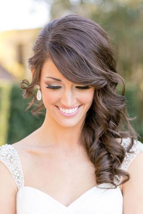 Wedding Hair Side, Wedding Hairstyles For Medium Hair, Elegant Updos, Wedding Hairstyles Medium Length, Side Swept Hairstyles, Side Hairstyles, Best Wedding Hairstyles, Trendy Wedding Hairstyles, Wedding Hair Down