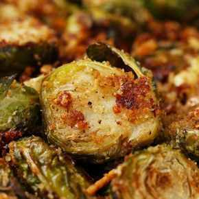 Roasted Garlic Parmesan Brussels Sprouts Recipe by Tasty Parmesan Brussels Sprouts, Galette Des Rois Recipe, Brussel Sprout Recipes Roasted, Roasted Brussel, Sprout Recipes, Brussels Sprouts Recipe, Roasted Brussel Sprouts, Garlic Parmesan, Crowd Pleaser