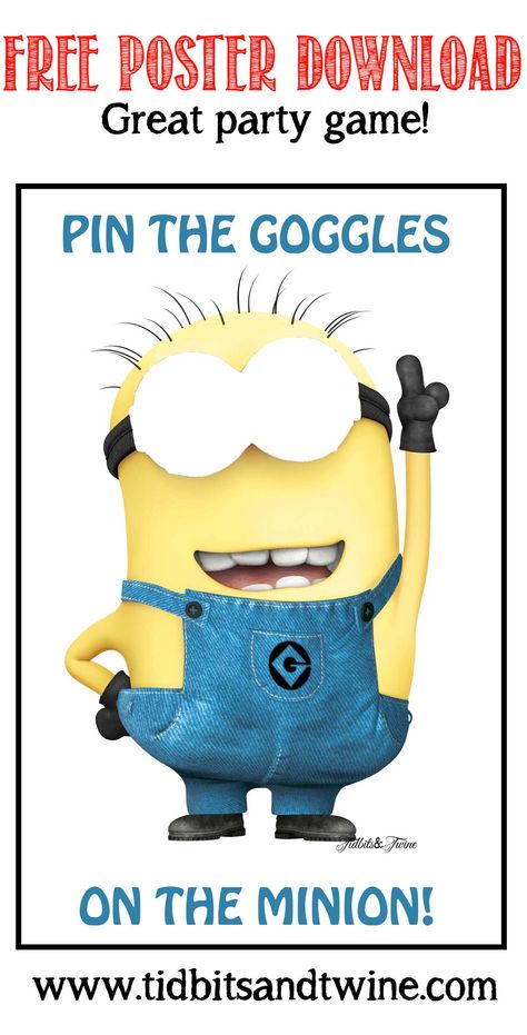 Download the full-size version of this Despicable Me Minion party game for FREE from Tidbits&Twine Minion Birthday Games, Minion Games For Kids, Minion Birthday Party Games, Minion Party Games, Minion Party Ideas, Party Casual Outfit, Minion Games, Minion Craft, Minion Baby